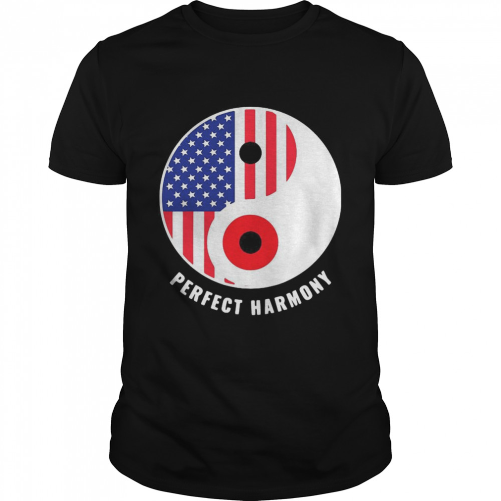 USA Japan Ying Yang Heritage For Proud Japanese American shirt