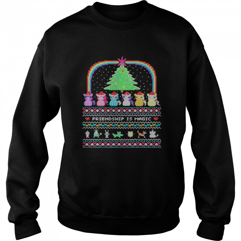 Unicorn Friendship Is Magic Ugly Christmas  Unisex Sweatshirt