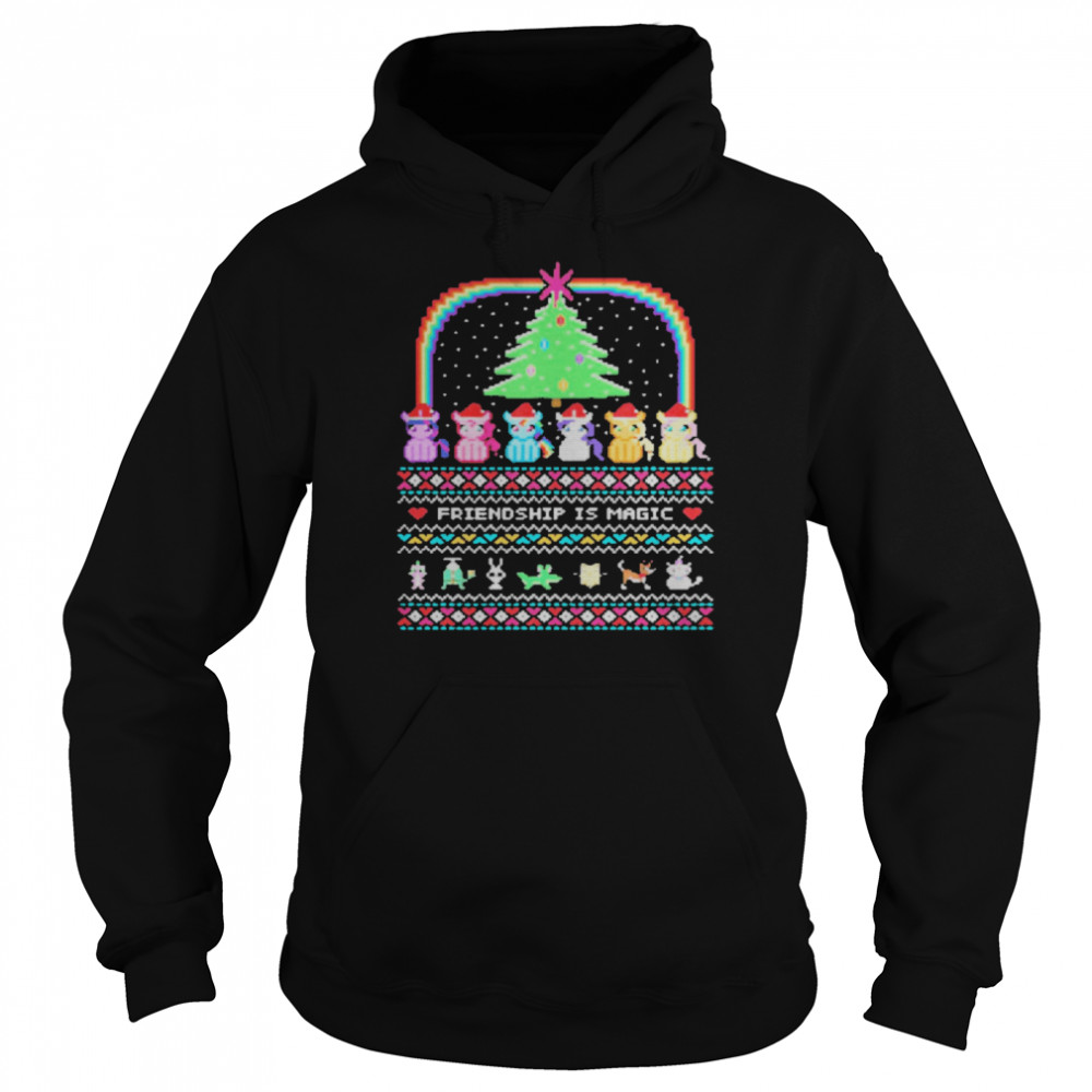 Unicorn Friendship Is Magic Ugly Christmas  Unisex Hoodie