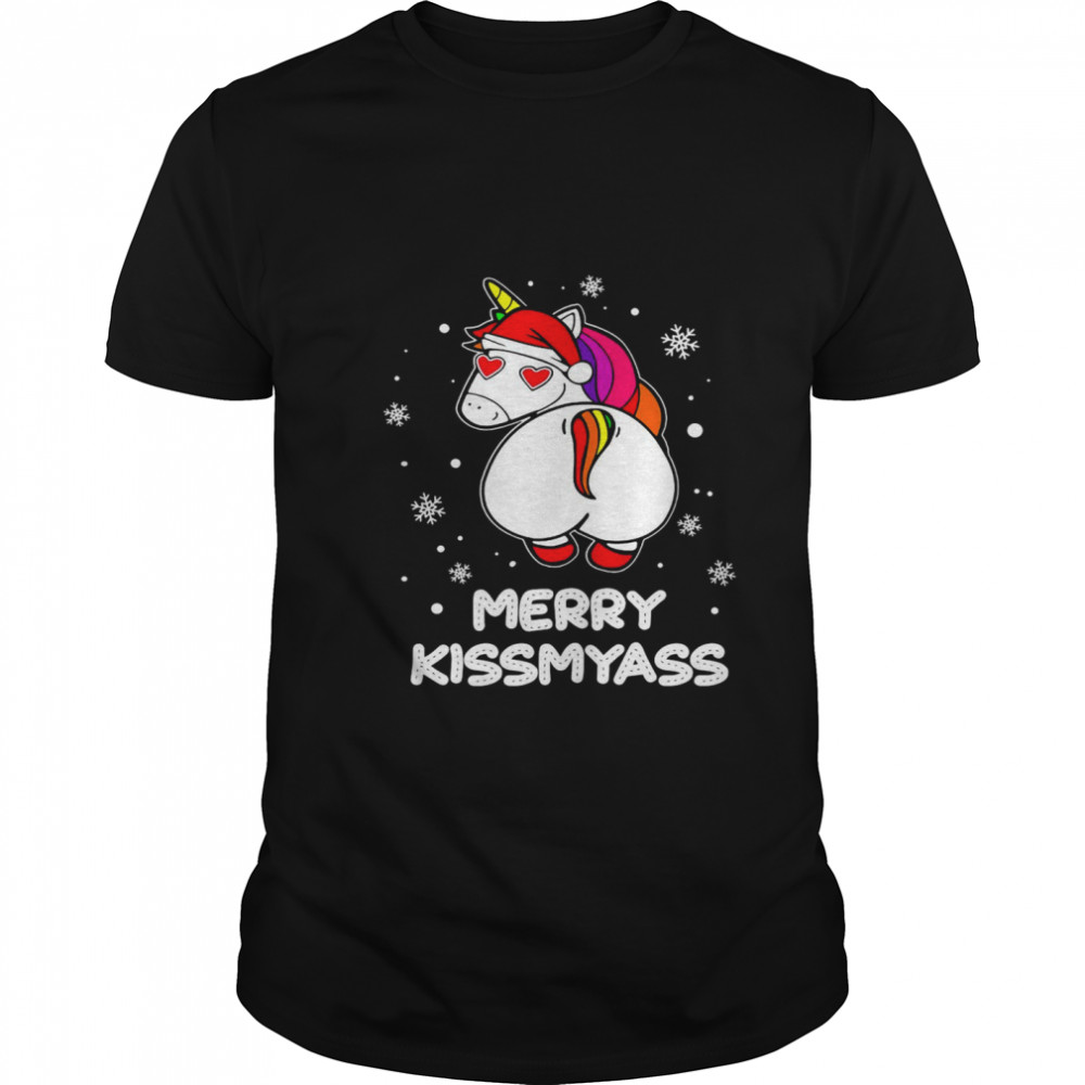 Unicorn Merry Kissmyass Ugly Christmas shirt