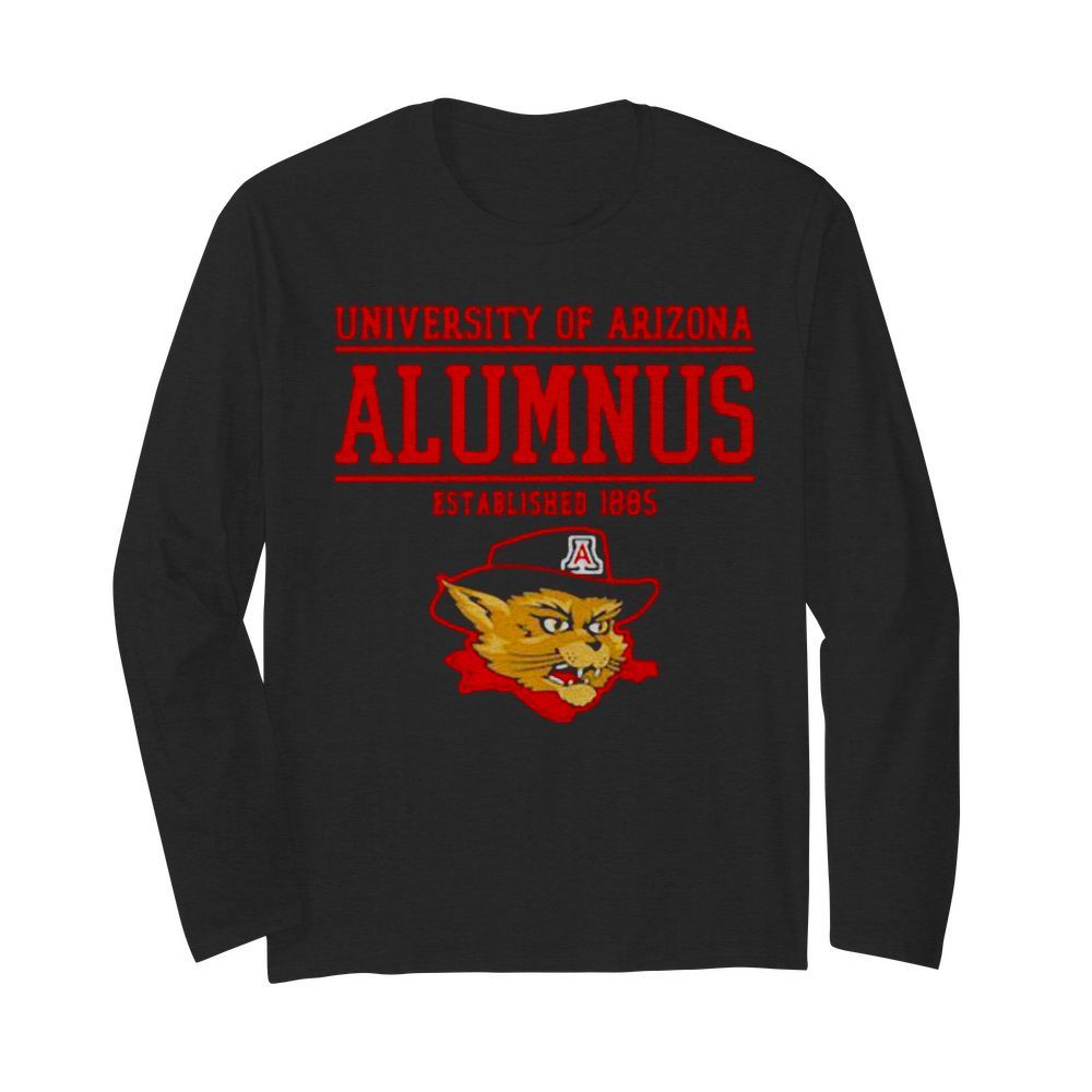 University Of Arizona Alumnus Established 1885  Long Sleeved T-shirt 