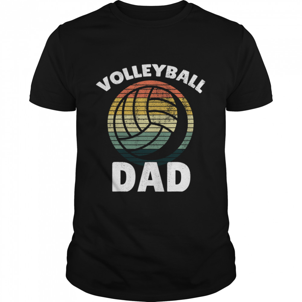 VOLLEYBALL Vintage I Dad Father Support Teamplayer shirt