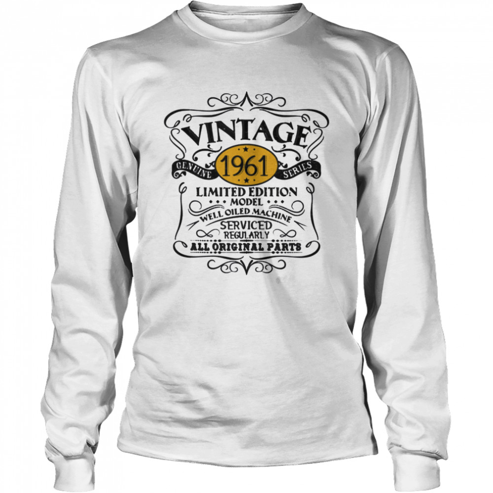 Vintage 1961 60th Birthday Original  Long Sleeved T-shirt