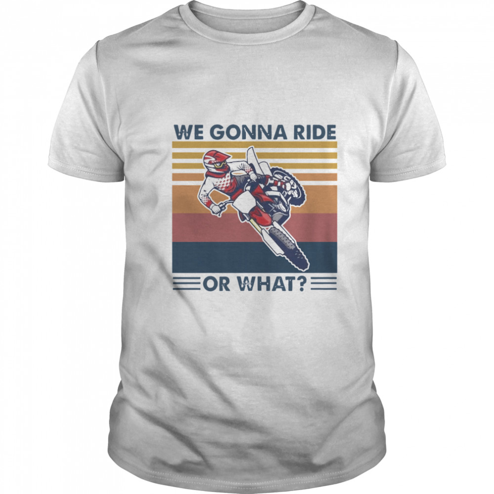 We Gonna Ride Or What Vintage shirt