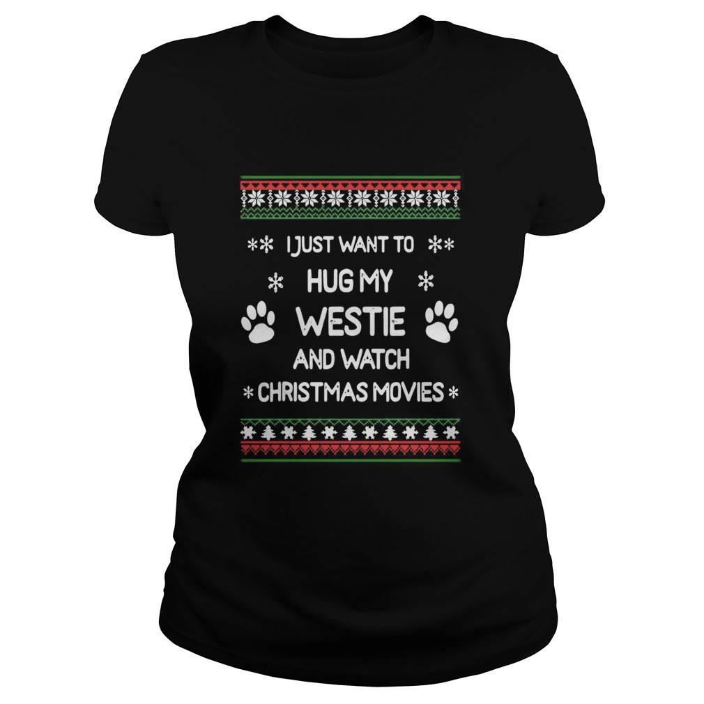 Westie Christmas Xmas Pajama  Classic Ladies