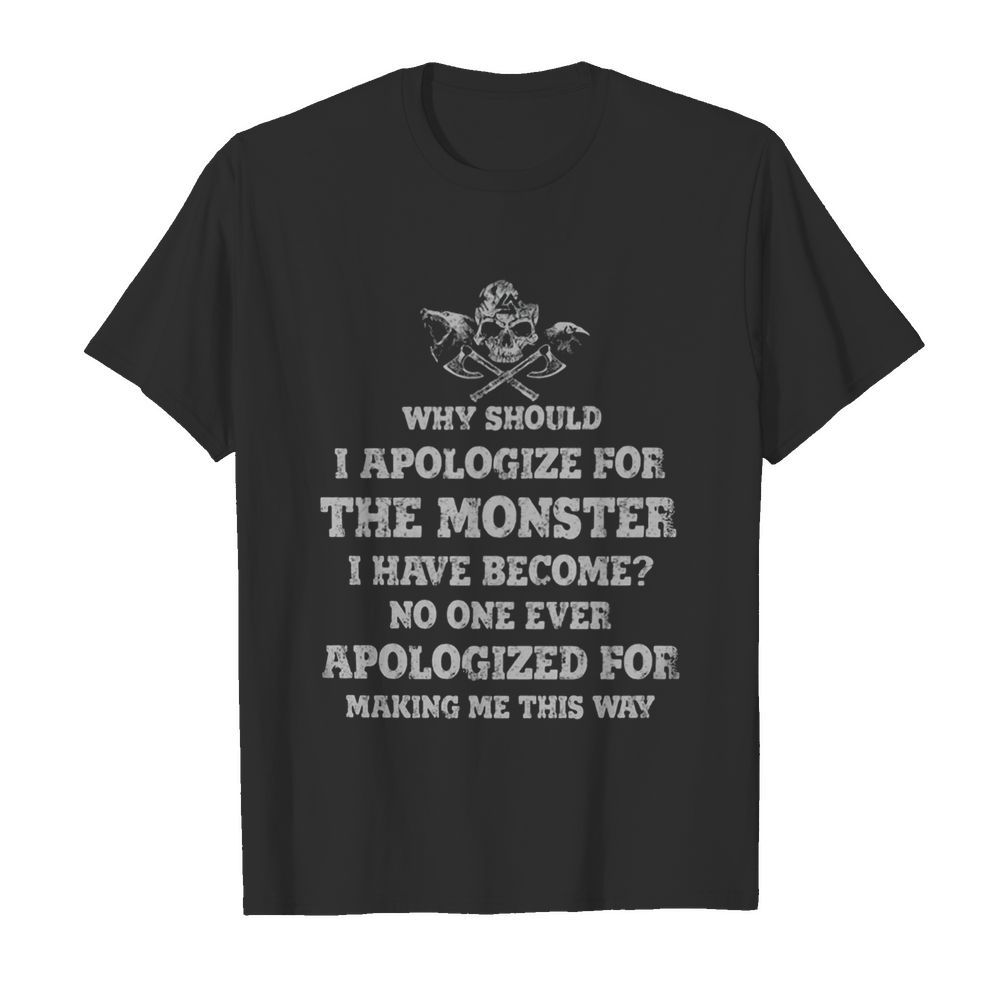 Why Should I Apologize For The Monster  Classic Men's T-shirt