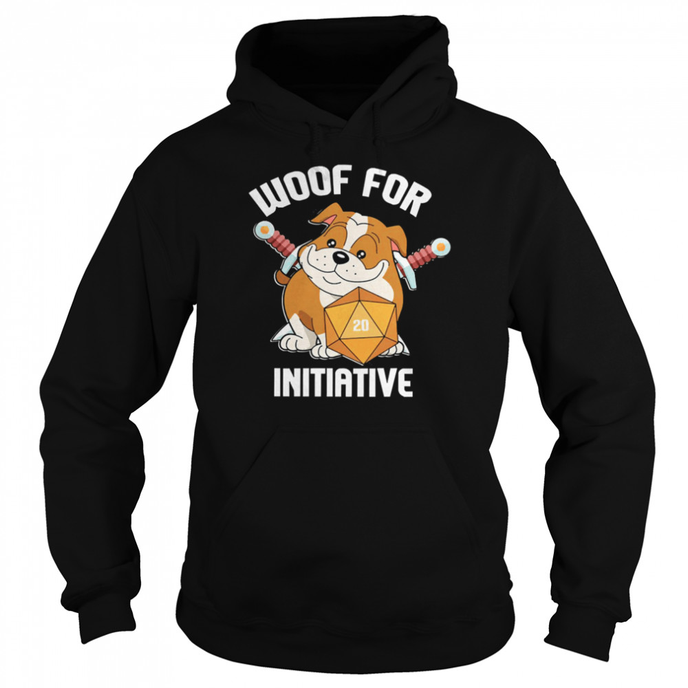 Woof For Initiative Bulldog D20  Unisex Hoodie