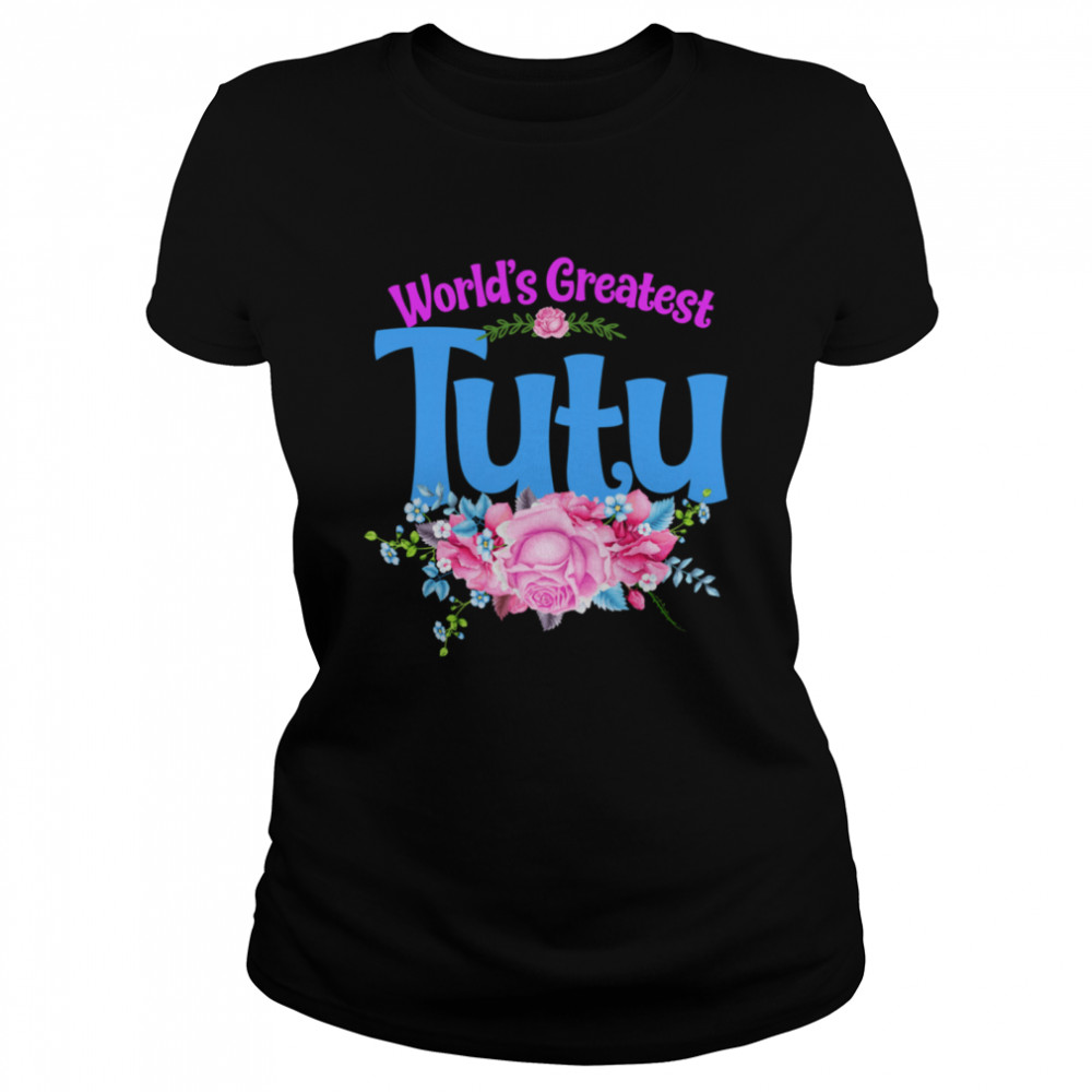 World’s Greatest Tutu American Grandma  Classic Women's T-shirt