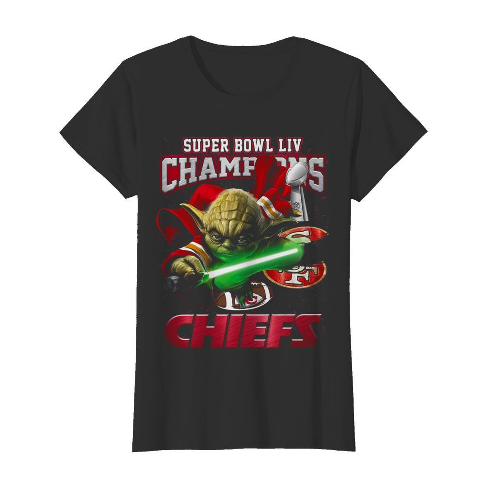 Yoda Super Bowl LIV Champions Kansas City Chiefs  Classic Women's T-shirt