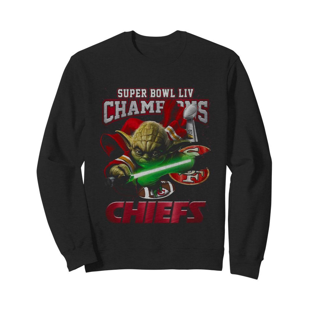 Yoda Super Bowl LIV Champions Kansas City Chiefs  Unisex Sweatshirt