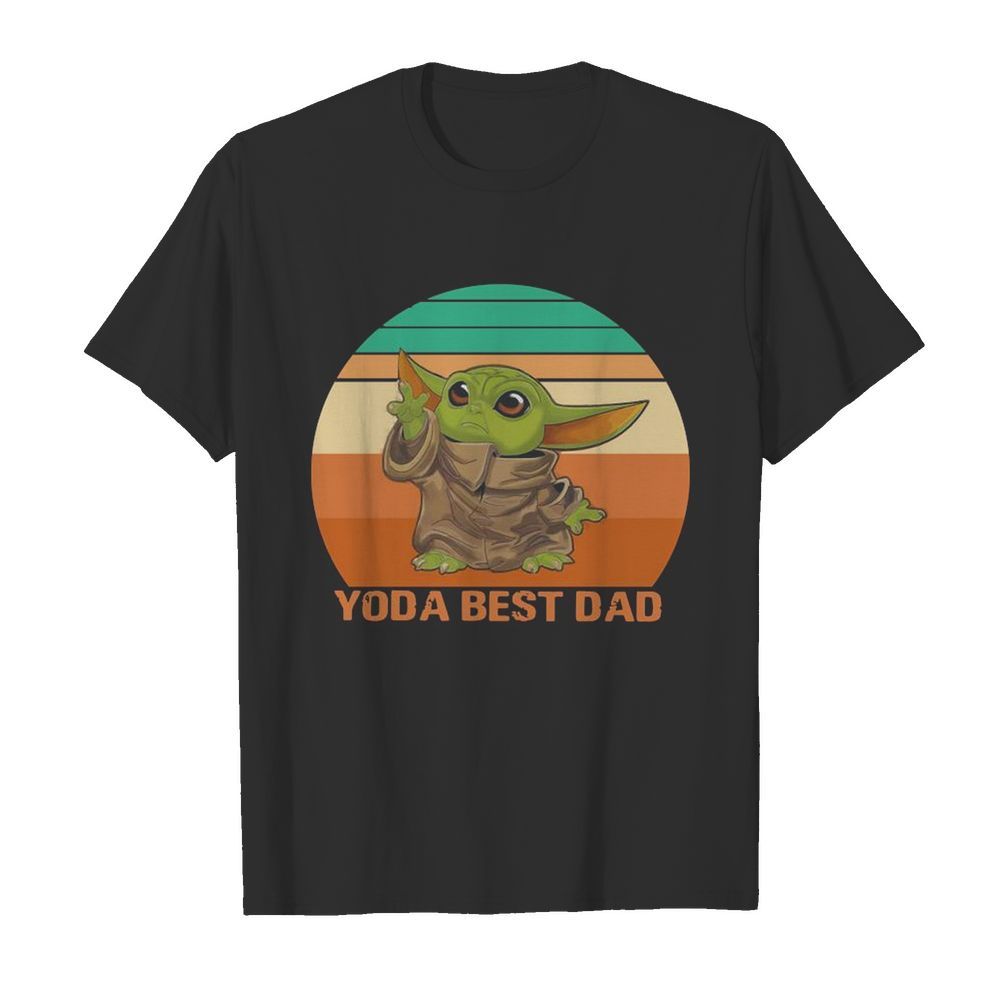 Yoda best Dad Vintage retro  Classic Men's T-shirt