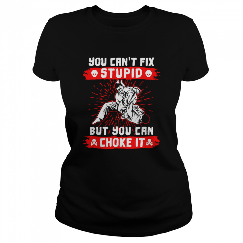 You Can’t Fix Stupid But You Can Choke It  Classic Women's T-shirt