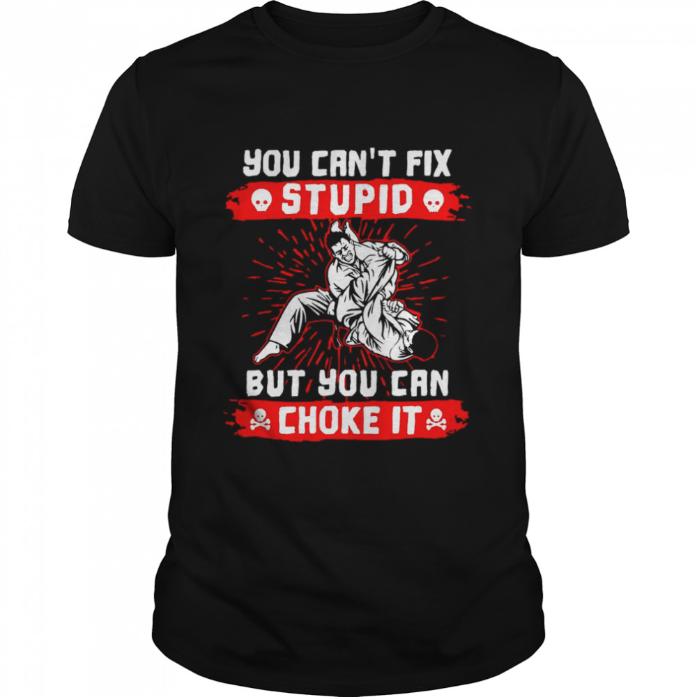 You Can’t Fix Stupid But You Can Choke It  Classic Men's T-shirt