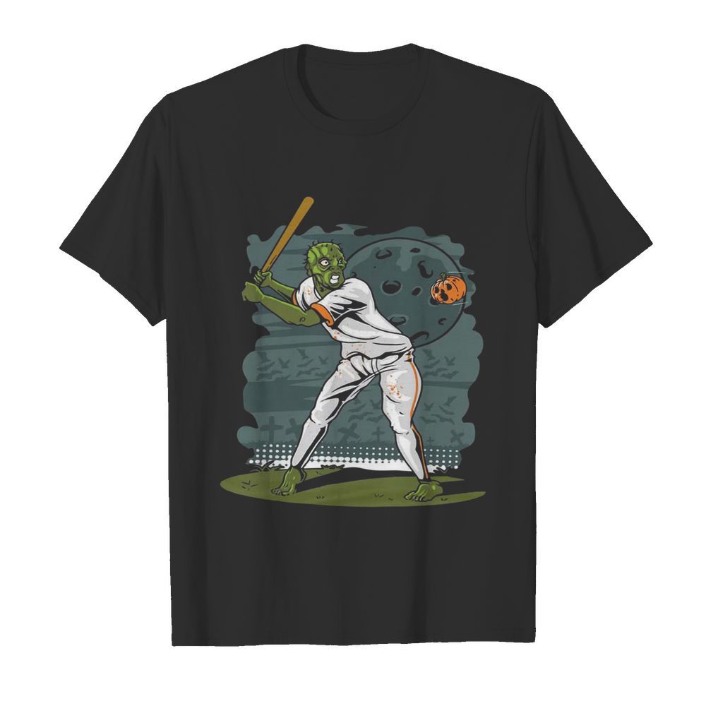 Zombie Play Baseball Pumpkin shirt