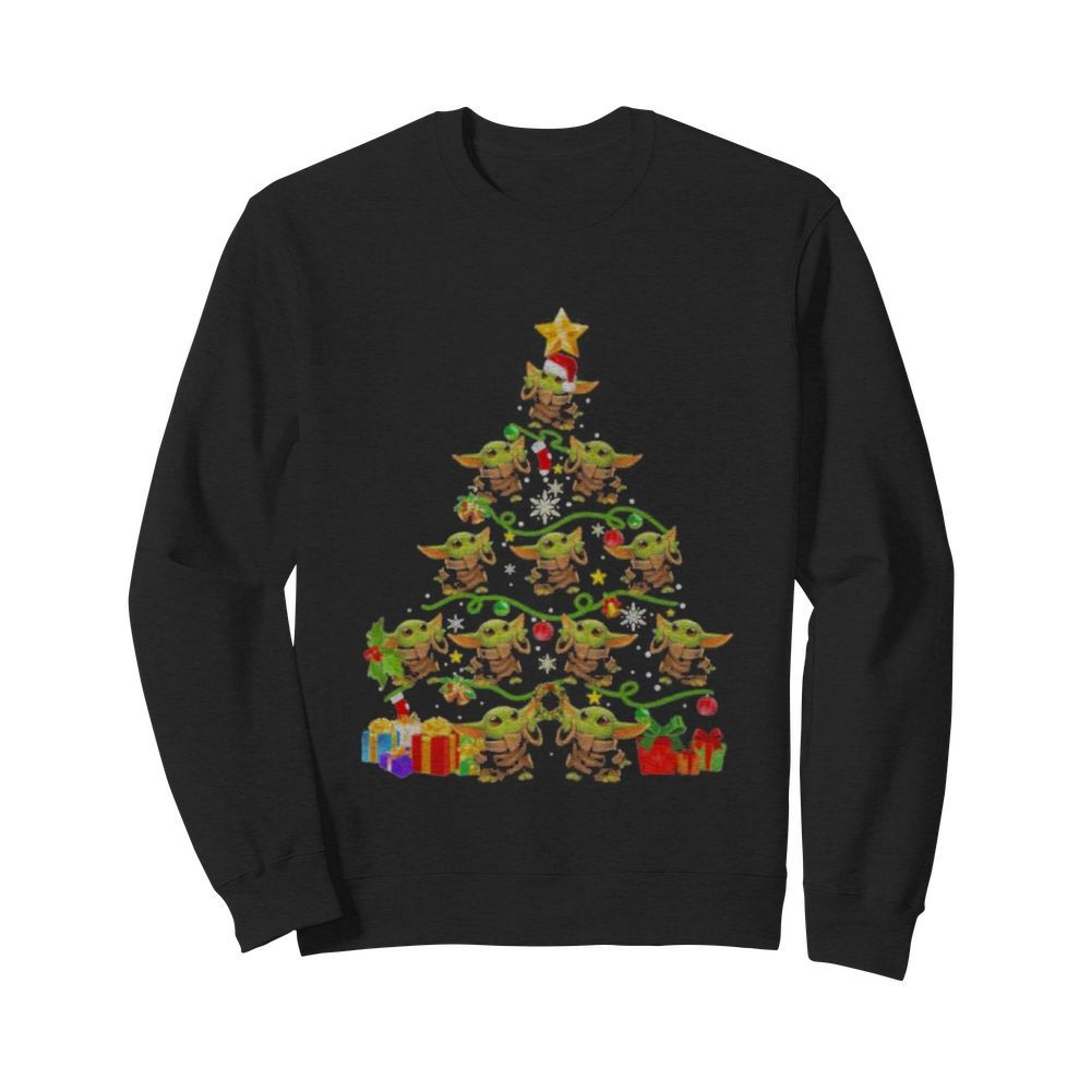 baby yoda christmas tree pine  Unisex Sweatshirt