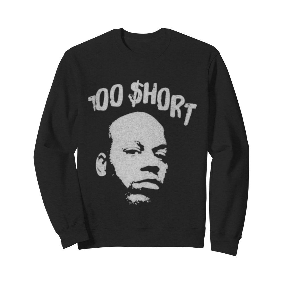 too short merch too $hort stencil art  Unisex Sweatshirt