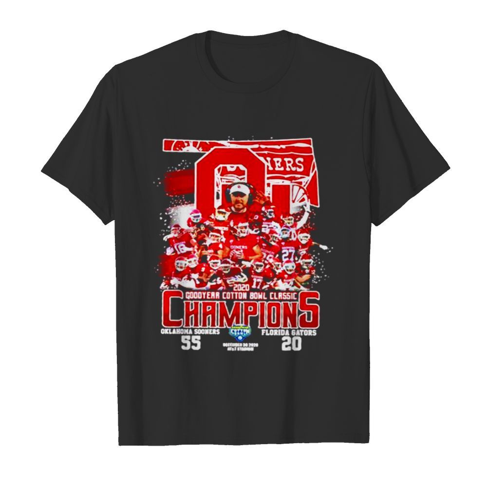 2020 Oklahoma Sooners goodyear cotton bowl classic Champions shirt