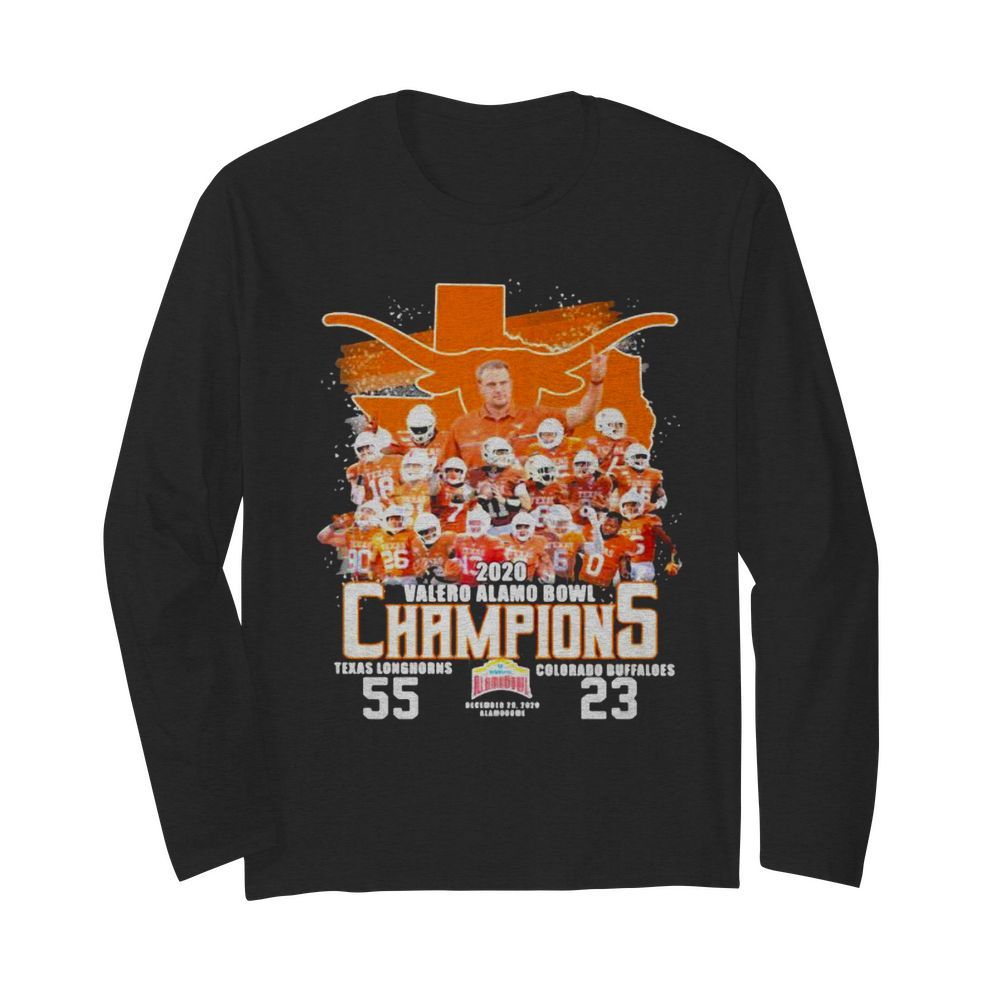 2020 Valero Alamo Bowl Champions Football  Long Sleeved T-shirt 