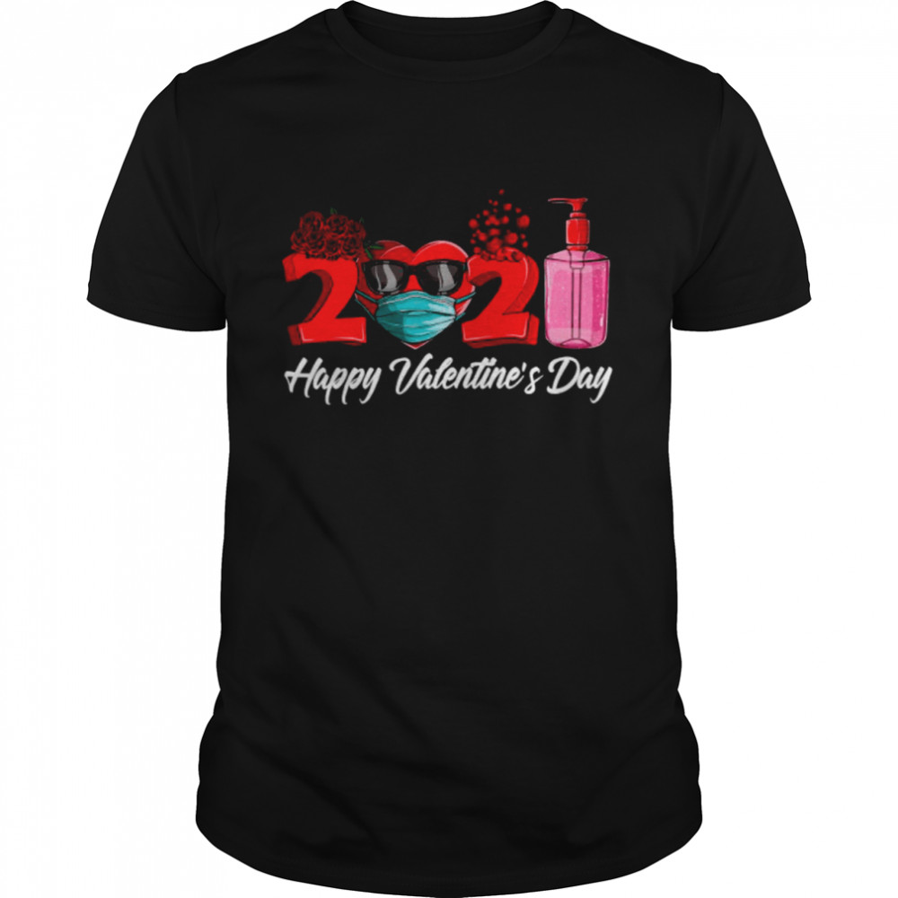 2021 Face Mask Happy Valentines Day shirt