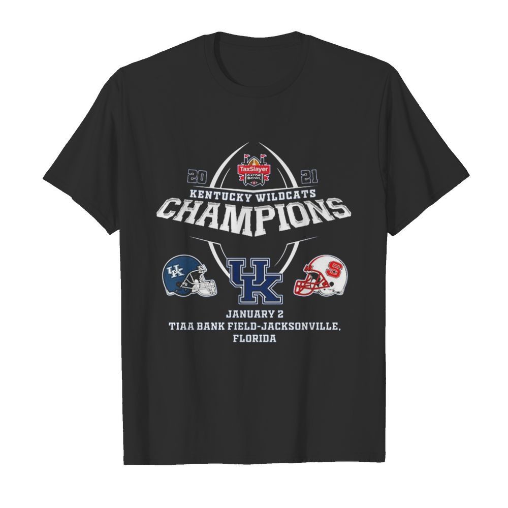 2021 Kentucky Wildcats Champions january 2 tiaa bank field jacksonville Florida shirt