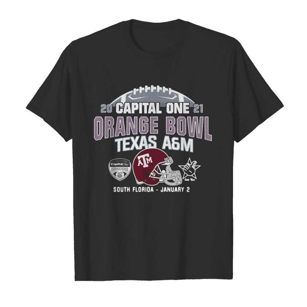 2021 capital one orange bowl Texas a’m South Florida january 2 shirt