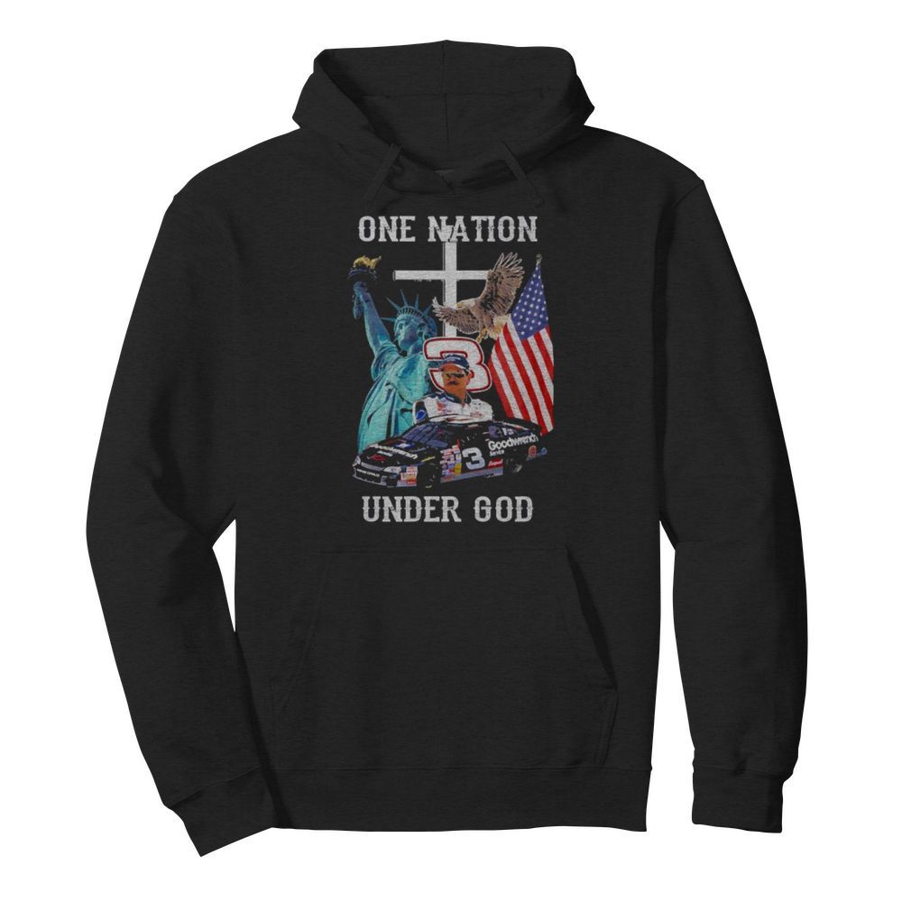 3 Goodwrench Dale Earnhardt one nation under God  Unisex Hoodie