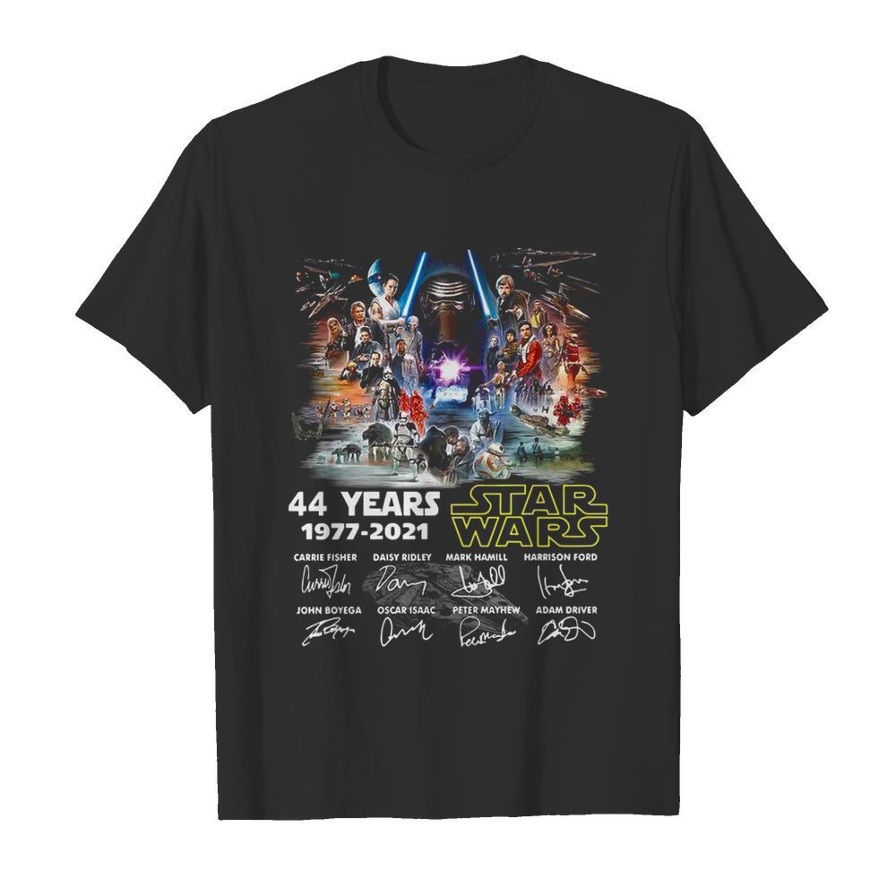 44 Years Star Wars 1977 2021 Signatures  Classic Men's T-shirt