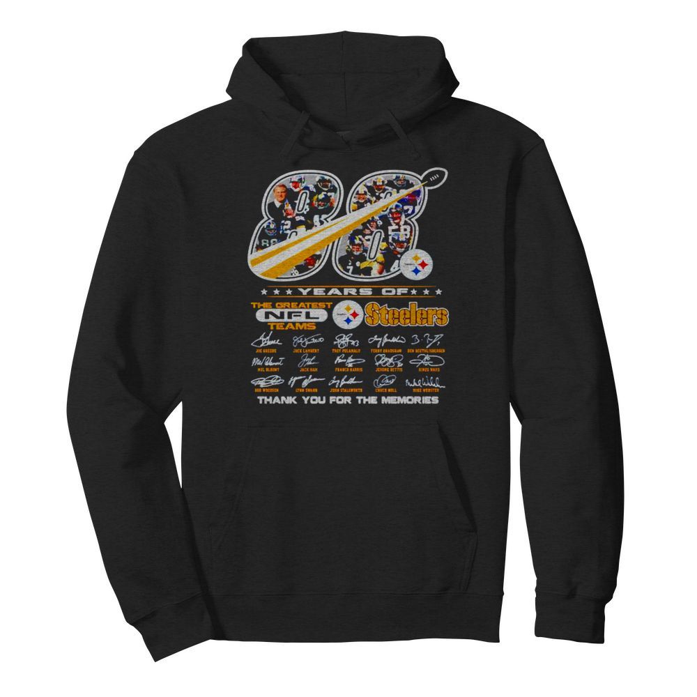 88 years of the greatest NFL teams Pittsburgh Steelers thank you for the memories  Unisex Hoodie