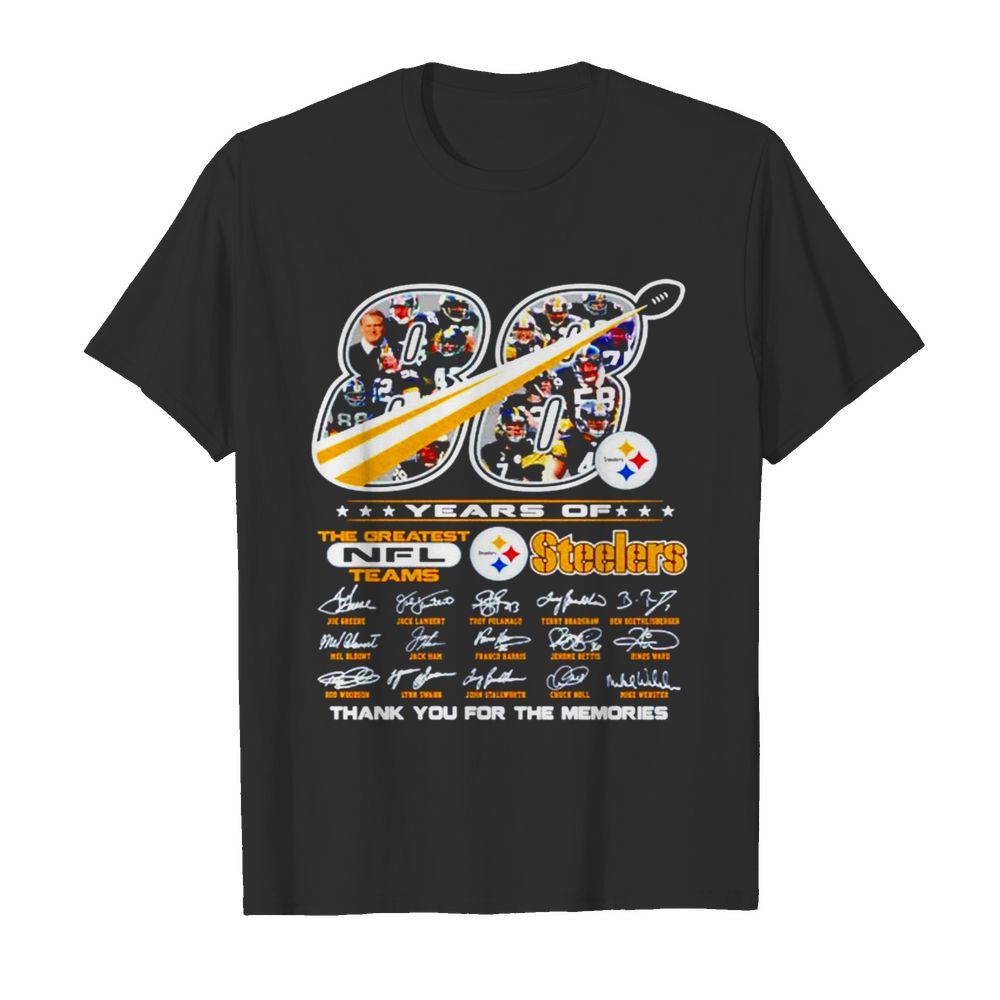 88 years of the greatest NFL teams Pittsburgh Steelers thank you for the memories  Classic Men's T-shirt