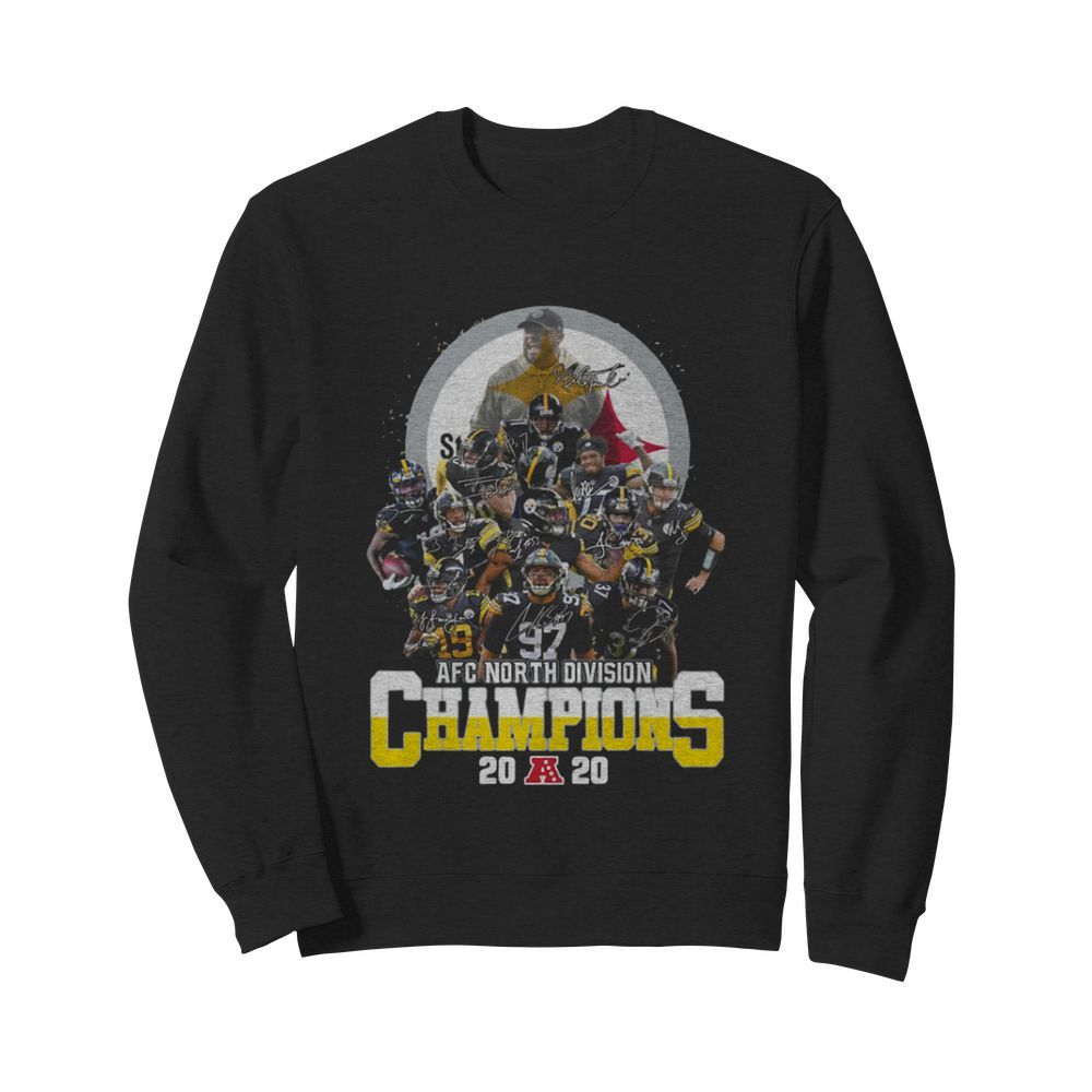 AFC North Division Champions Pittsburgh Steelers Signatures  Unisex Sweatshirt