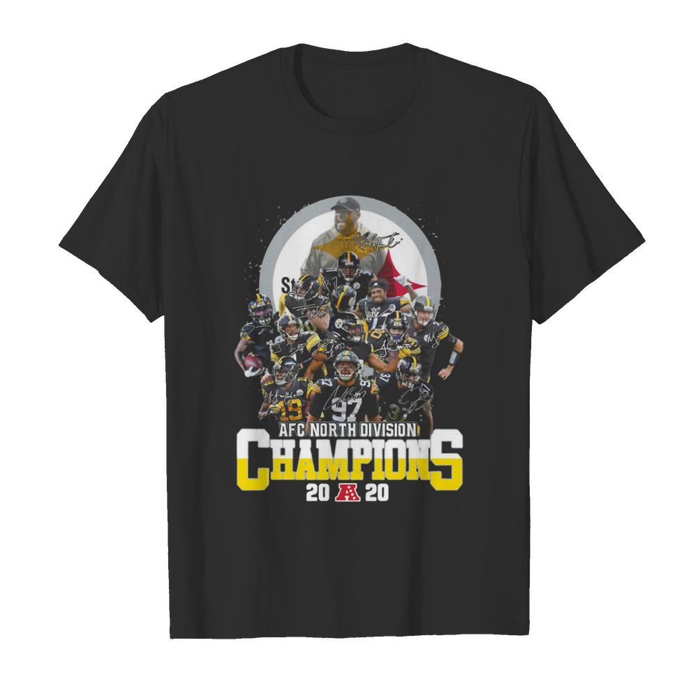 AFC North Division Champions Pittsburgh Steelers Signatures  Classic Men's T-shirt