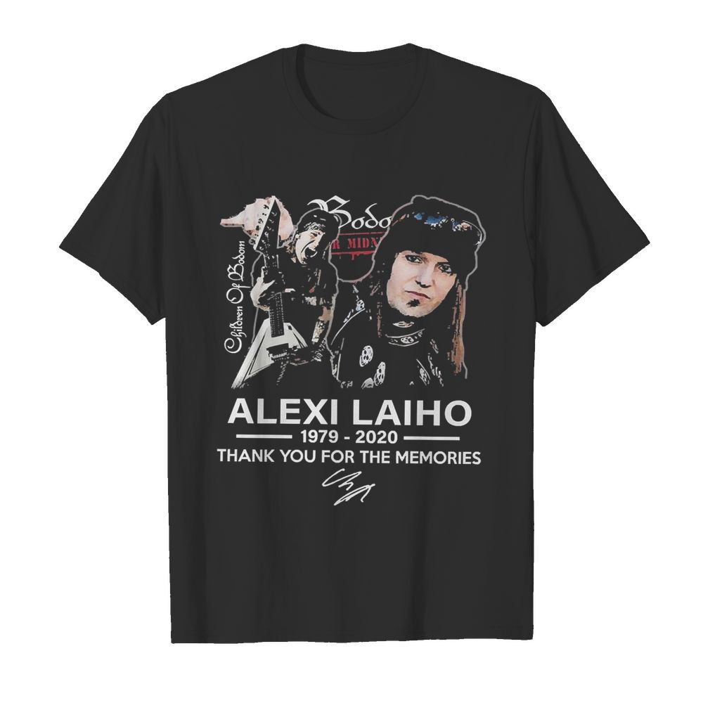 Alexi Laiho 1979 2020 Thank You For The Memories Signature shirt