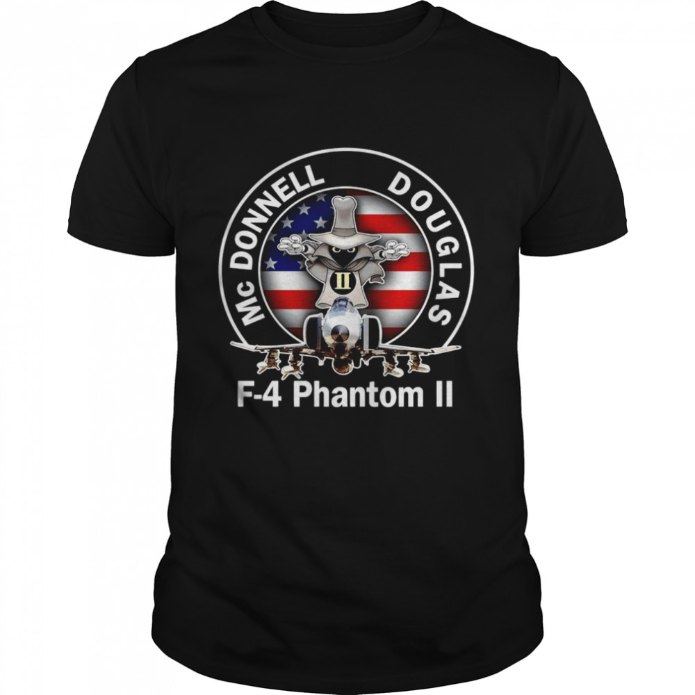 American Flag Mcdonnell Douglas-f 4 Phantom shirt