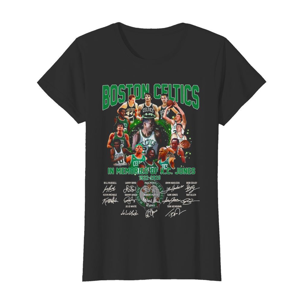 Boston Celtics In Memories Of K C Jones 1932 2020 Signatures  Classic Women's T-shirt