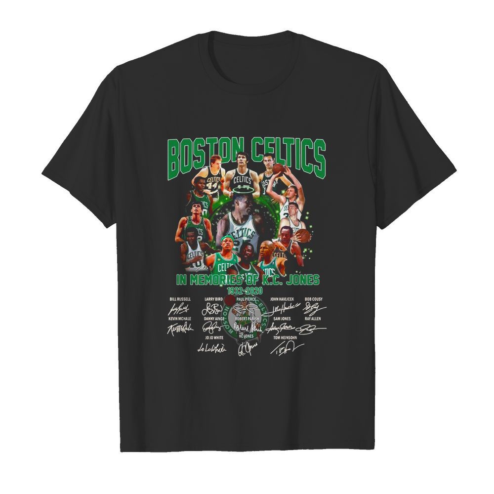 Boston Celtics In Memories Of K C Jones 1932 2020 Signatures  Classic Men's T-shirt