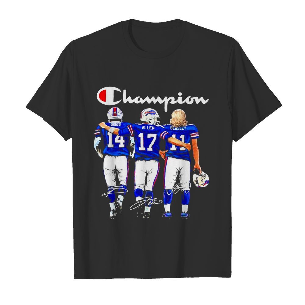 Buffalo Bills Diggs Allen And Beasley Champion Signatures shirt