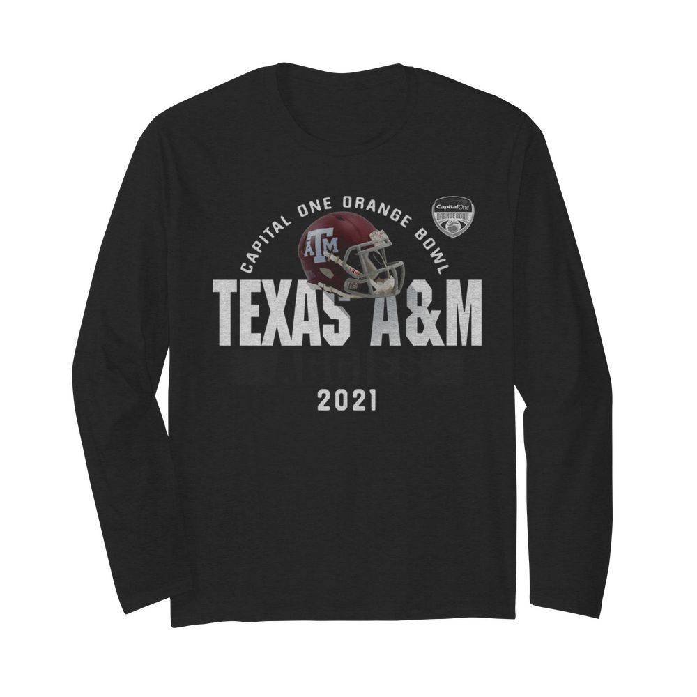 Capital one orange bowl Texas AM 2021  Long Sleeved T-shirt 