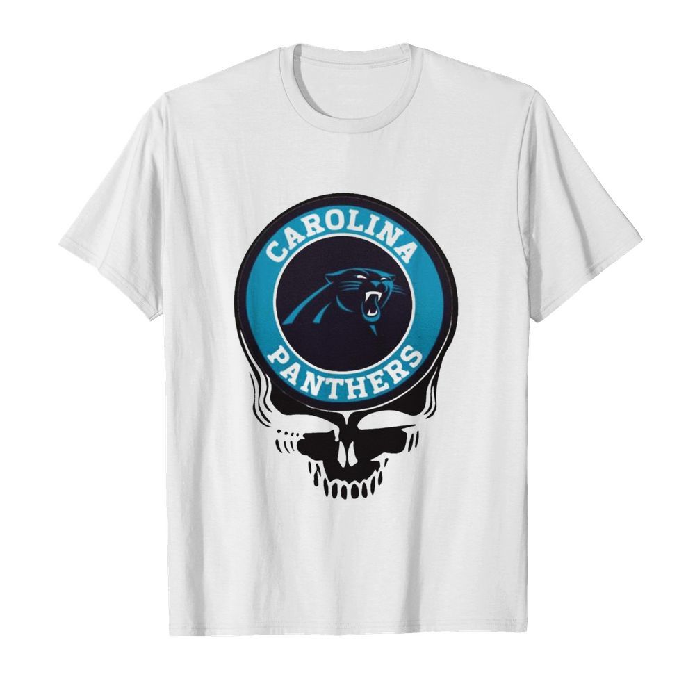 Carolina panthers football skull shirt