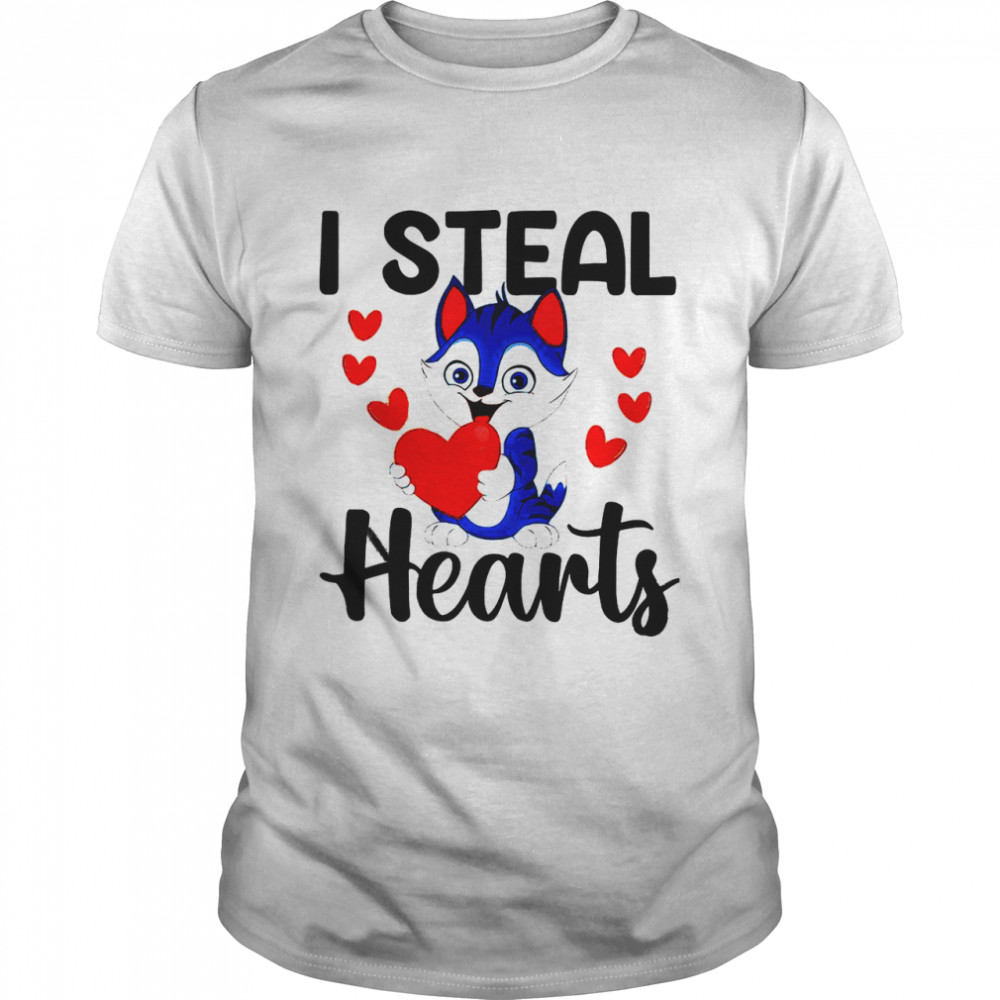 Cat I Steal Hearts shirt