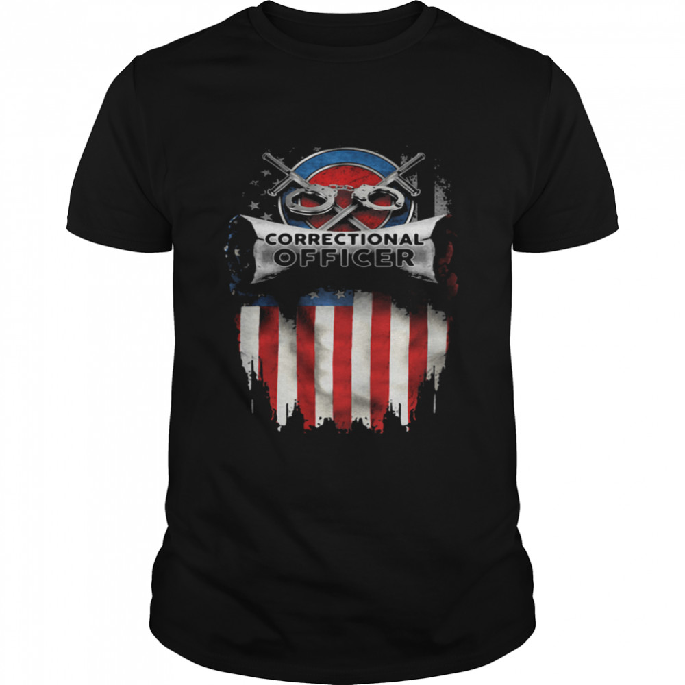 Correctional Officer Logo American Flag shirt