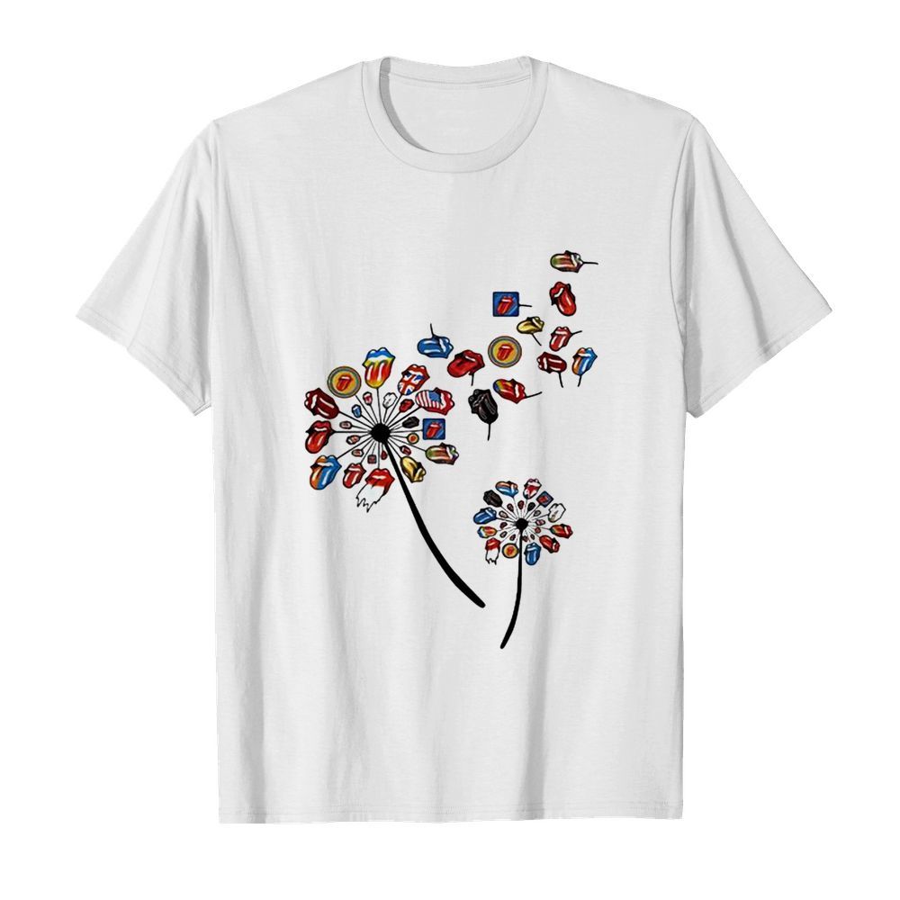 Dandelion Rock And Roll Rolling Stone Lips shirt