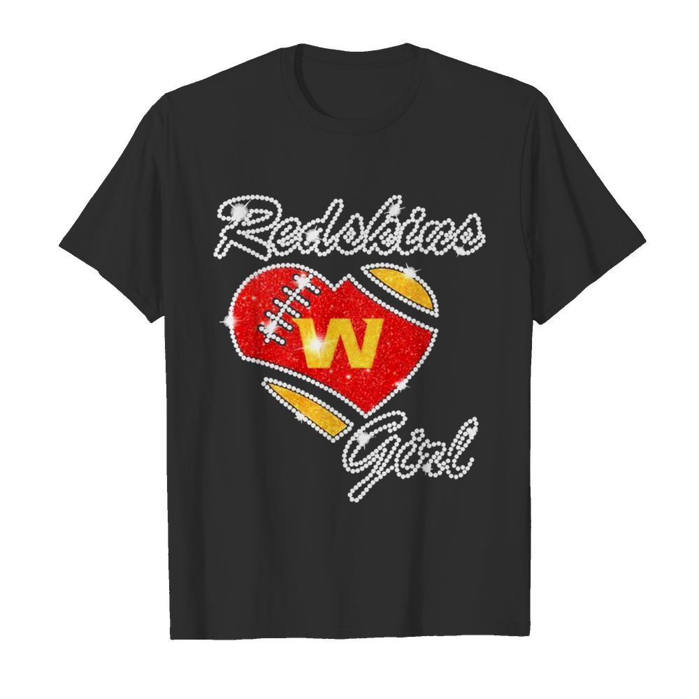 Diamond Heart Washington Redskins Girl  Classic Men's T-shirt