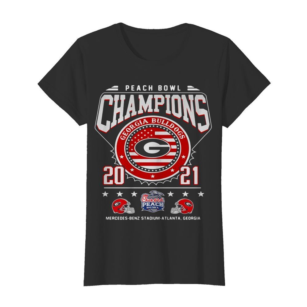 Georgia Bulldogs peach bowl champions 2021  Classic Women's T-shirt