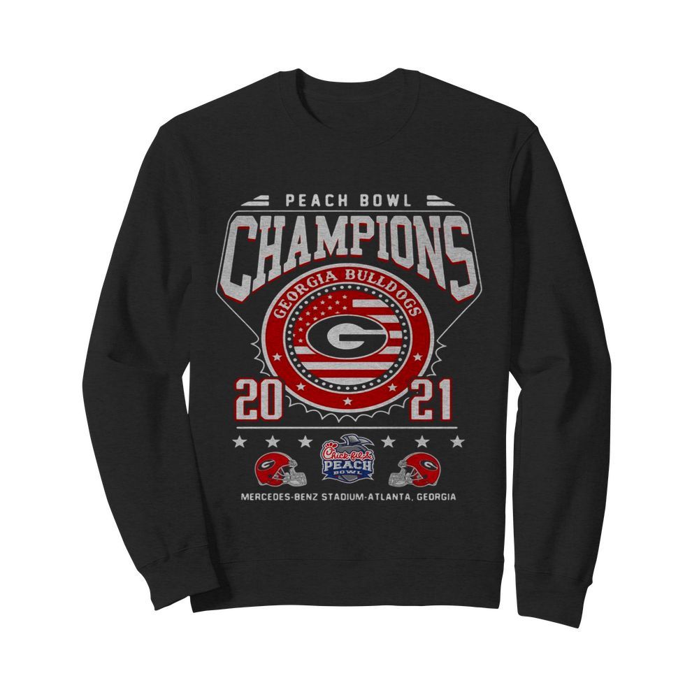 Georgia Bulldogs peach bowl champions 2021  Unisex Sweatshirt