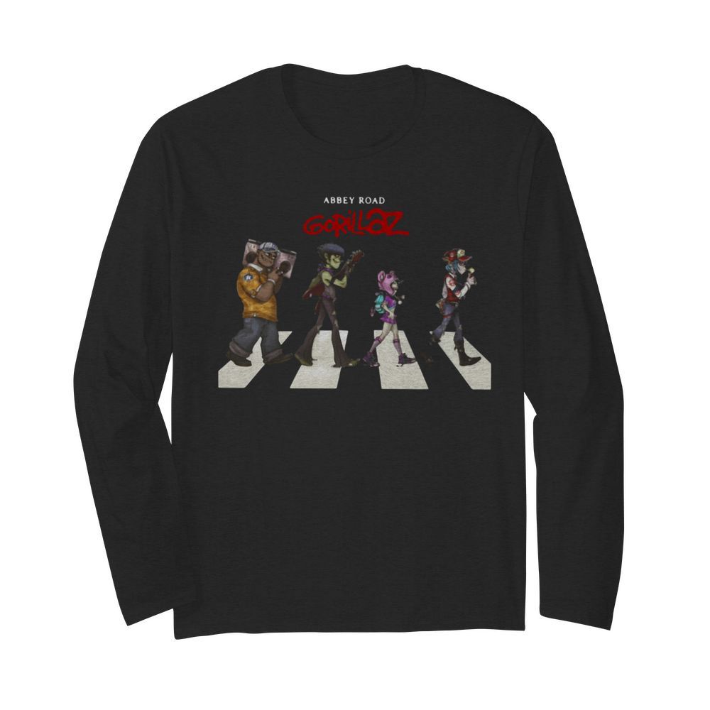 Gorillaz Abbey Road  Long Sleeved T-shirt 