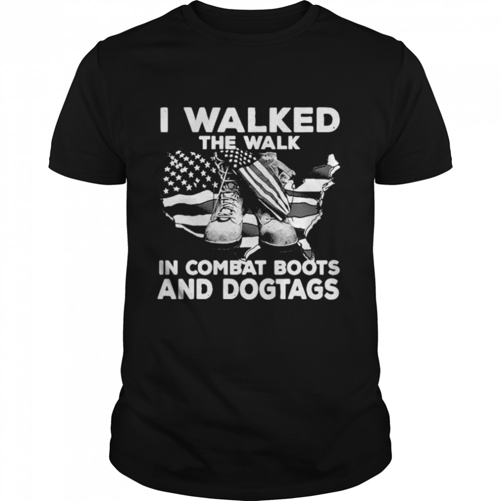 I walked the walk in combat boots and dogtags shirt