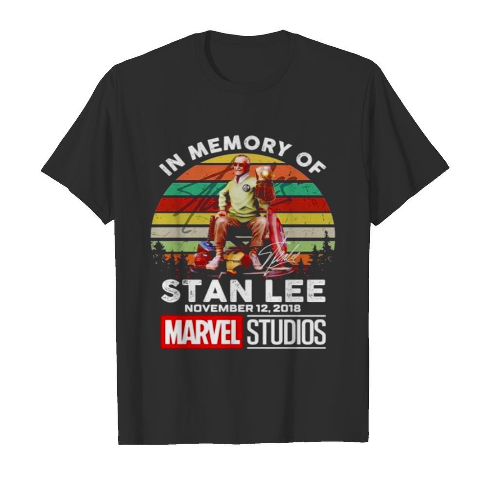 In memory of Stan Lee November 12 2018 Marvel Studio vintage shirt