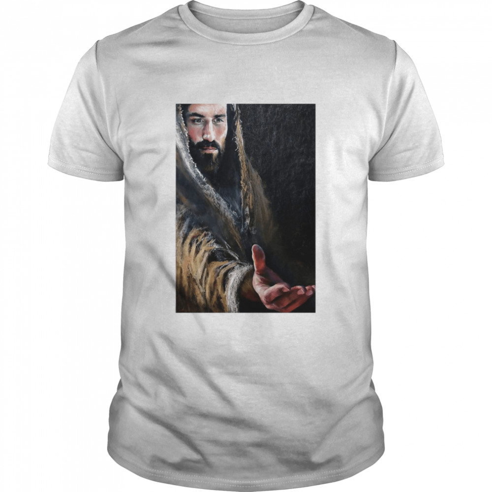 Jesus Reaching Hand  Classic Men's T-shirt