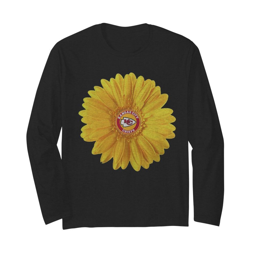 Kansas City Chiefs Sunflower  Long Sleeved T-shirt 