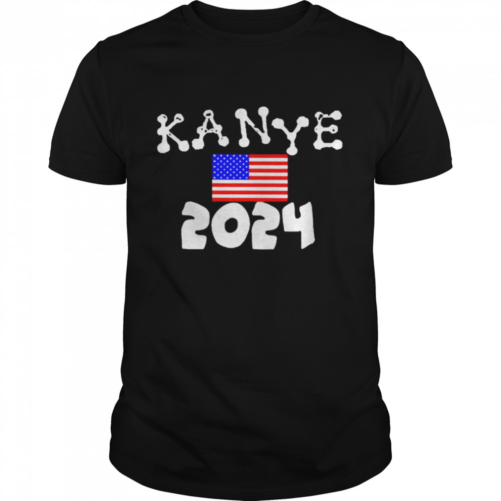 Kanye 2024 American Flag shirt